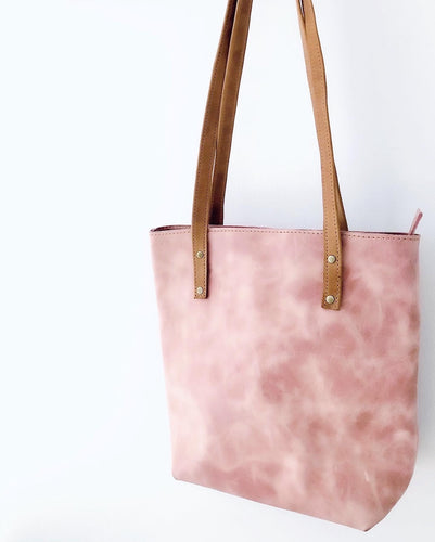Dusty Pink  Leather Handbag