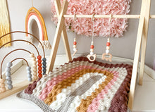 Load image into Gallery viewer, Crochet rainbow blanket
