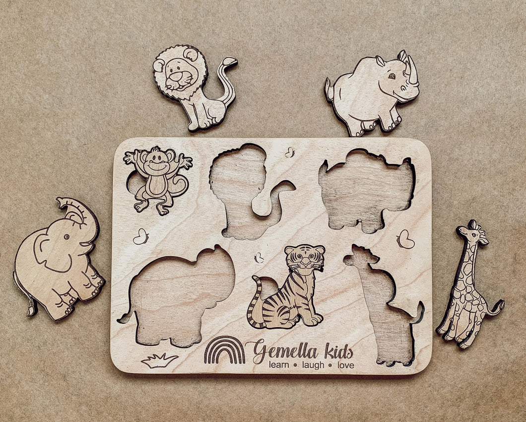 Wooden Zoo Kids Puzzle