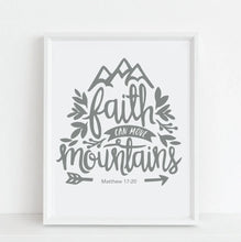 Load image into Gallery viewer, Move Mountains - Bible Print
